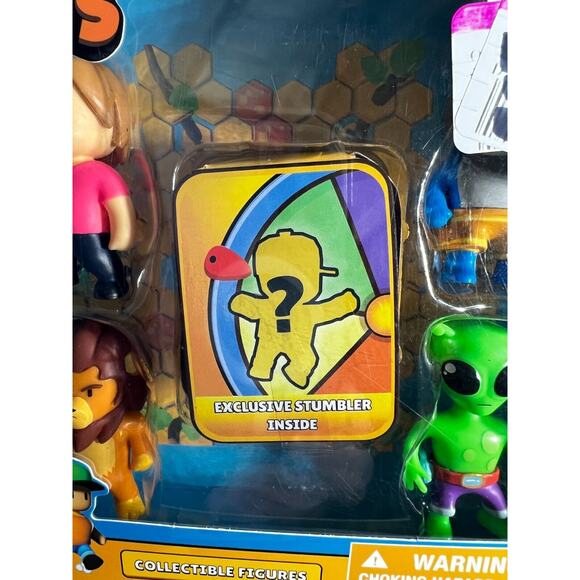 Stumble Guys Set 5 Action Figures Mystery Stumbler Leonidas Alien Megalodon Ms. - Picture 8 of 16